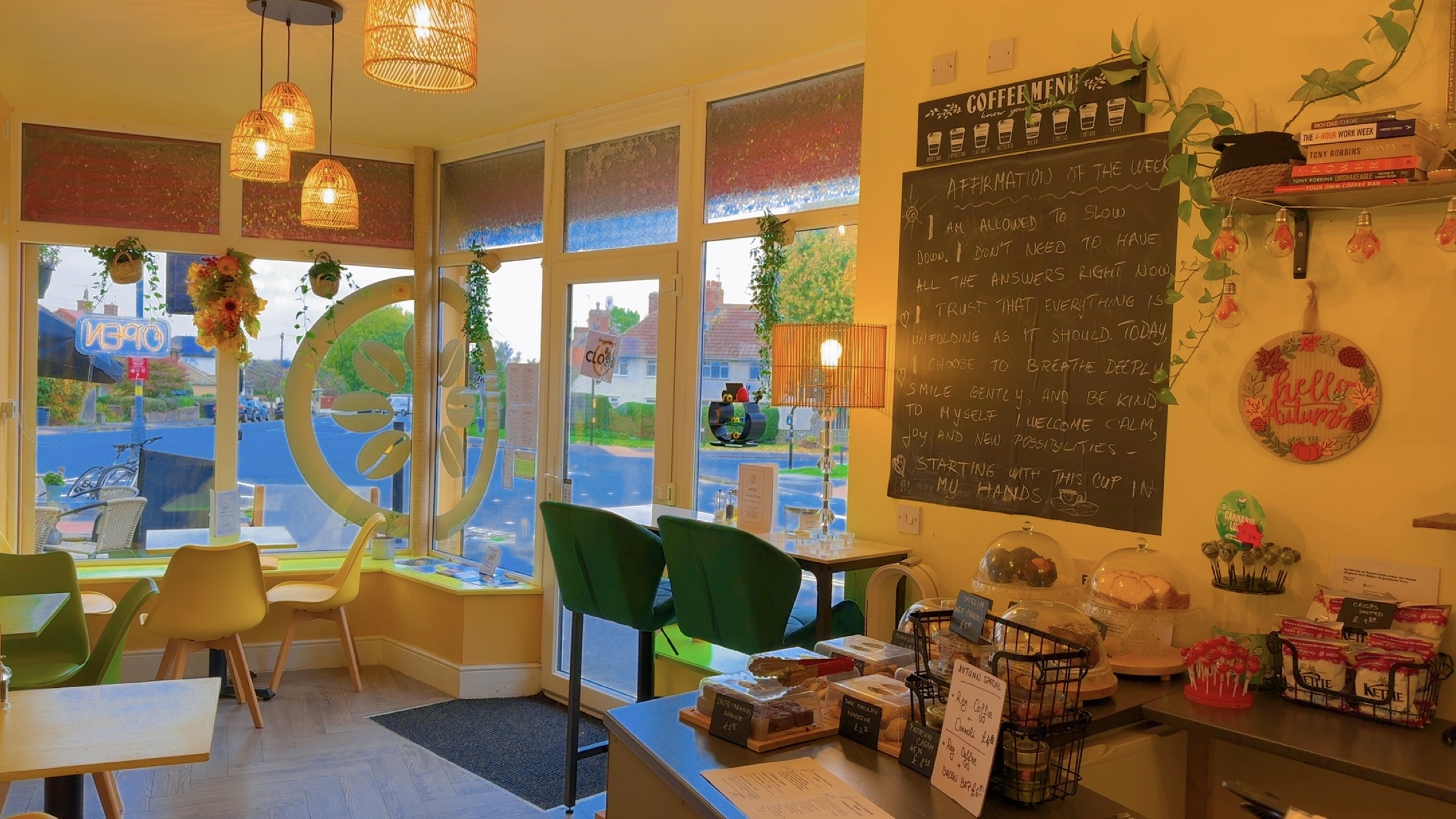 Inside Bright's Cafe, Bristol